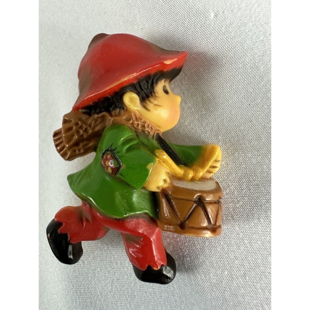 CHRISTMAS Pin HALLMARK Little Drummer Boy 1970s Vintage Rare Retro Collectible